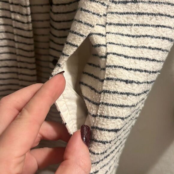 ✨Madewell Flannel Oversized Ex-Boyfriend Sz XS Shirt in Mick Striped✨ - Picture 10 of 10